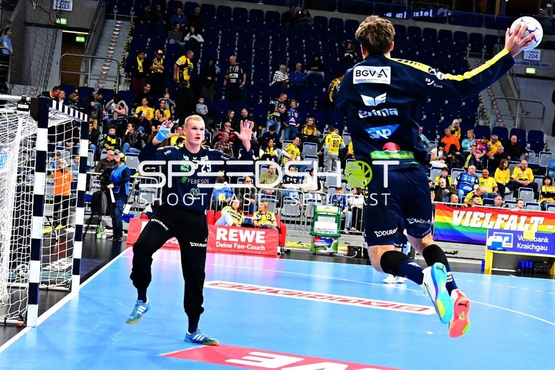 David Späth (29; Rhein Neckar Löwen) in Torwartposition