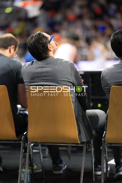 Szene mit Kevin Gerwin (490; MLP Academics Heidelberg) bei Moderation