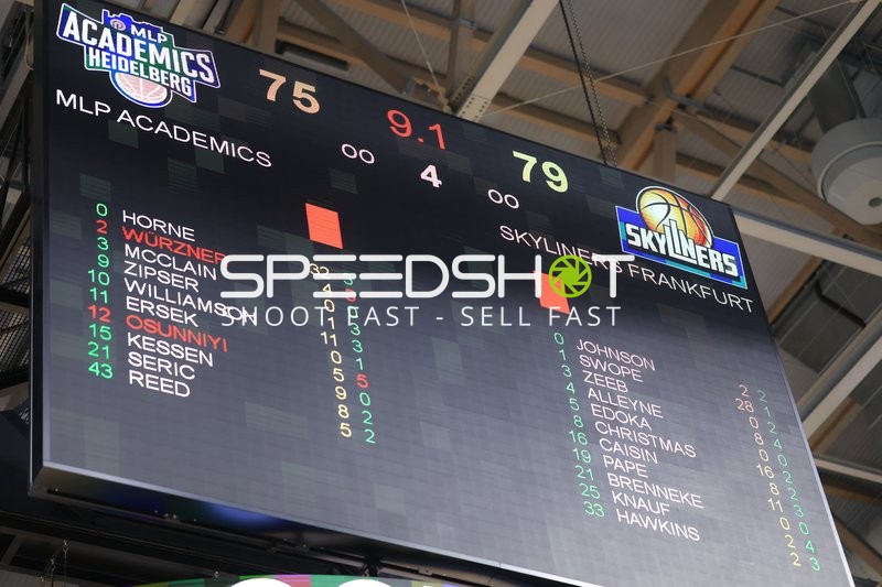 Spielstandanzeige in der Sap Arena