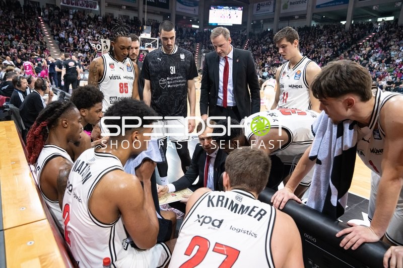 Timeout der BMA Bamberg Basket