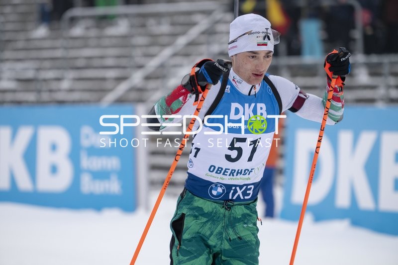 Sprint der Männer: Konstantin VASILEV (51; Biathlon Männer) in Aktion