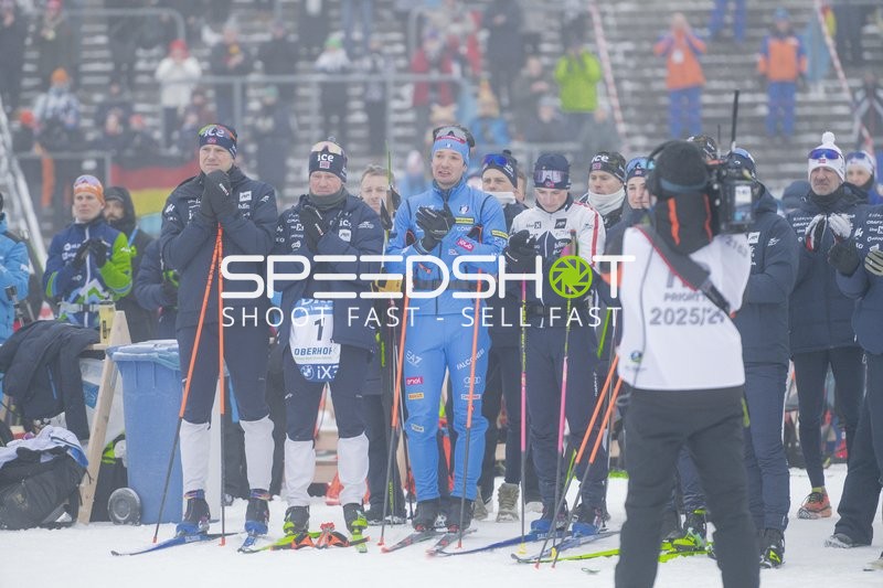 Siegerehrung Sprint Männer Biathlon Männer