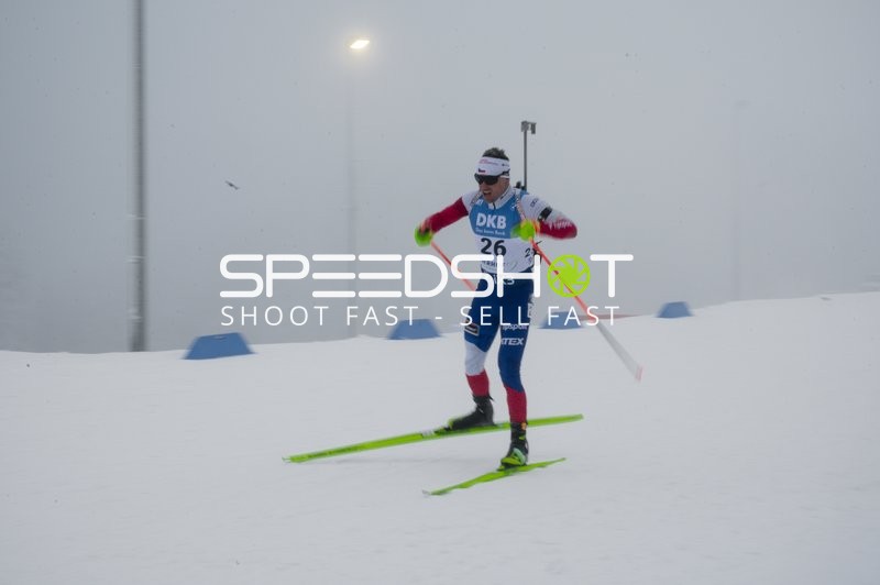 Sprint der Männer mit Michal KRCMAR (26; Biathlon Männer)