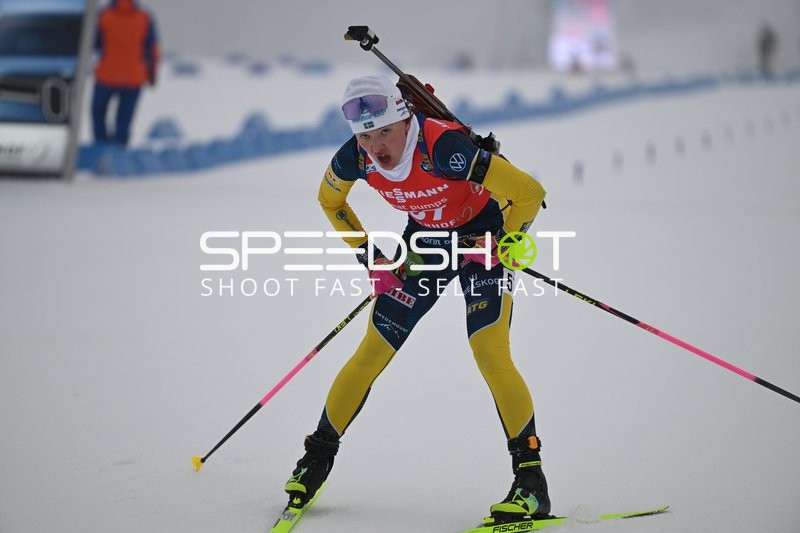 Sprint der Frauen mit Inka HAMALAINEN (51; Biathlon Frauen)