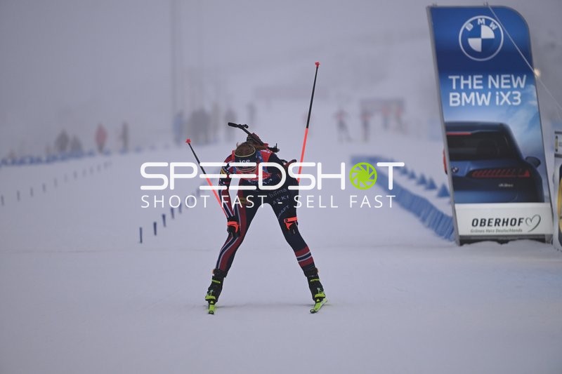 Sprint der Frauen mit Ingrid Landmark TANDREVOLD (6; Biathlon Frauen)