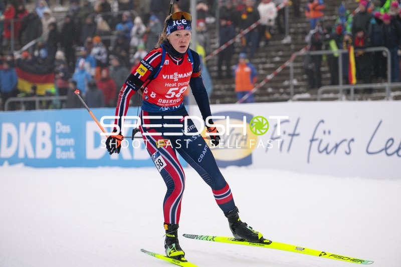 Sprint der Frauen in Oberhof: Karoline Offigstad KNOTTEN (58; Biathlon Frauen) in Aktion