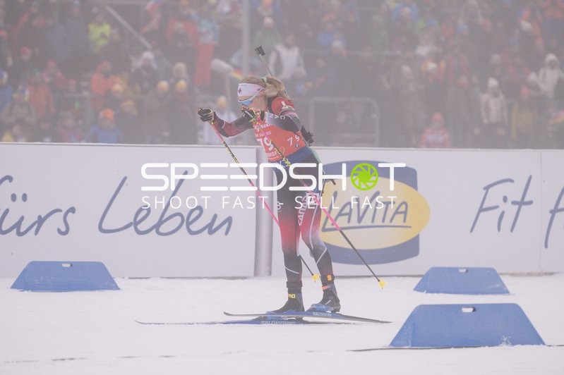 Sprint der Frauen mit Pascale PARADIS (79; Biathlon Frauen)