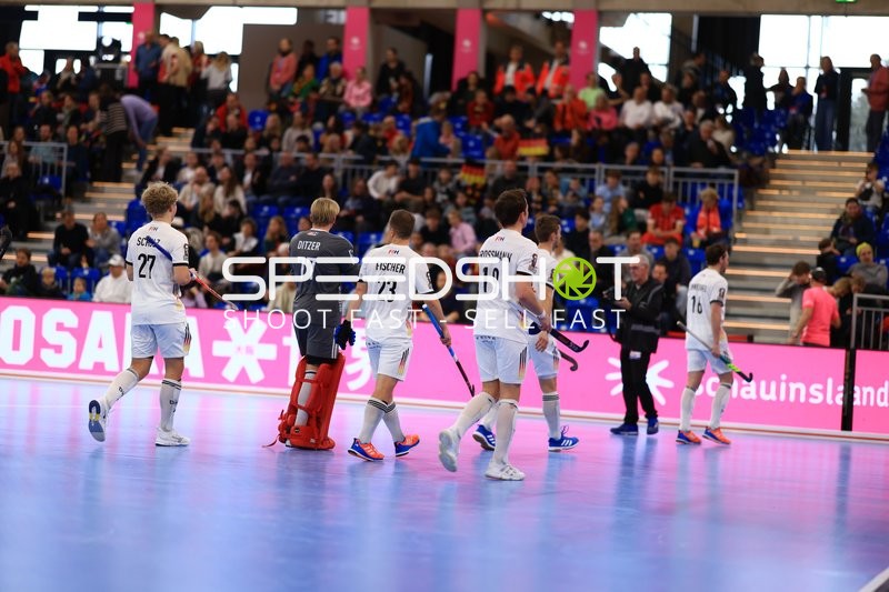 Spieler von Deutschland auf dem Spielfeld