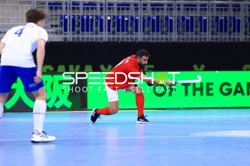 Ballspiel von Müslüm ELAGÖZ (10; Türkei) gegen Stepan KLABAN (4; Tschechien)