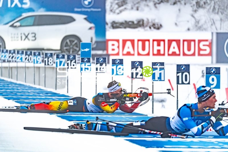 Biathlon, BMW IBU WORLD CUP BIATHLON, Sprint Männer 10km, Oberhof, Deutschland, LANGER Thierry #4 BEL