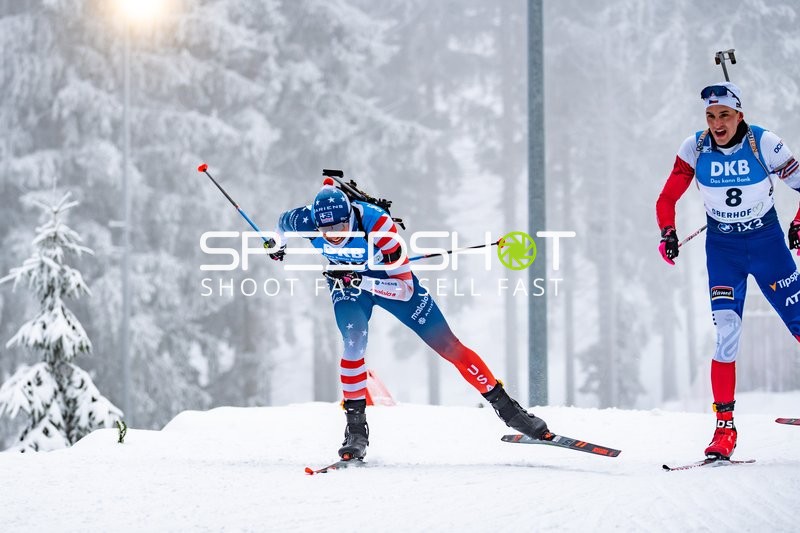 Biathlon, BMW IBU WORLD CUP BIATHLON, Sprint Männer 10km, Oberhof, Deutschland, MARECEK Jonas #8 CZE, WRIGHT Campbell #46 USA