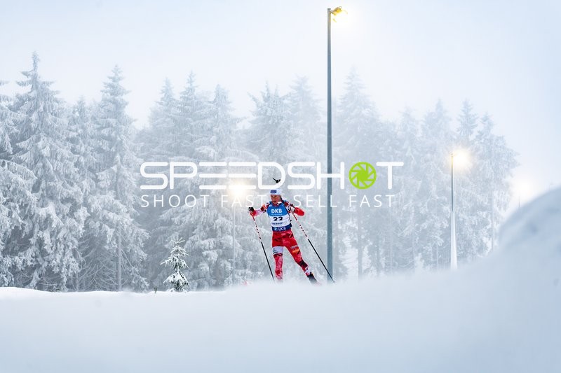 Biathlon, BMW IBU WORLD CUP BIATHLON, Sprint Männer 10km, Oberhof, Deutschland, MUELLAUER Fabian #33 AUT