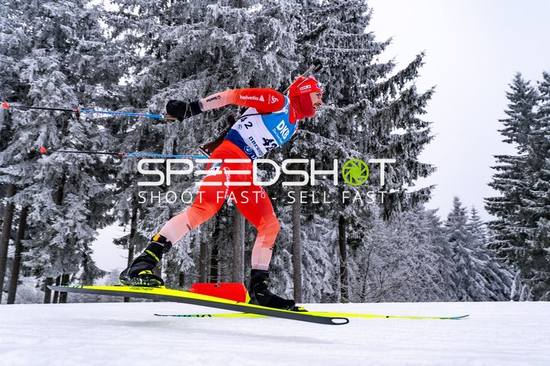 Biathlon, BMW IBU WORLD CUP BIATHLON, Sprint Männer 10 km, Oberhof, Deutschland, BURKHALTER Joscha #42 SUI
