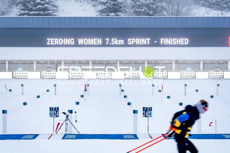 Biathlon, BMW IBU WORLD CUP BIATHLON, Sprint Frauen 7,5 km, Oberhof, Deutschland, Schießstand, Arena am Rennsteig