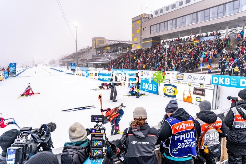 Biathlon, BMW IBU WORLD CUP BIATHLON, Sprint Frauen 7,5 km, Oberhof, Deutschland, Ziel