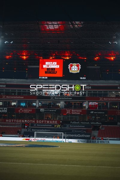 Fußballspiel in BayArena