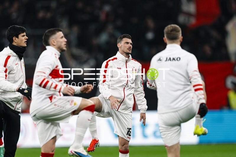 Spieler beim Aufwärmen