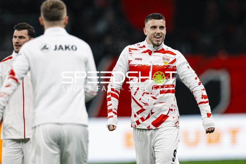 Spieler beim Aufwärmen