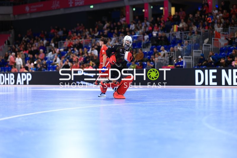 Torwart Matteo GRYSPEERDT (1; Belgien) in Aktion