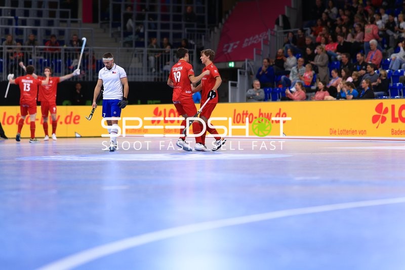 Tom STASSIN (19; Belgien) und Thomas JOYE (24; Belgien) feiern