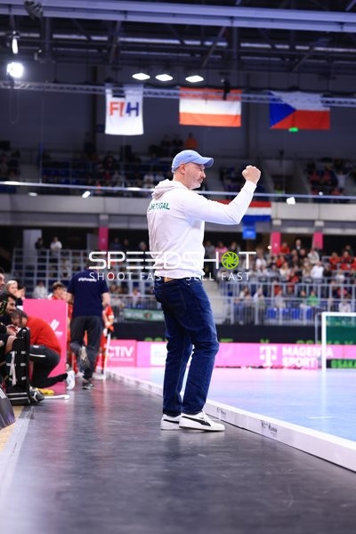 Trainer von Portugal jubelt