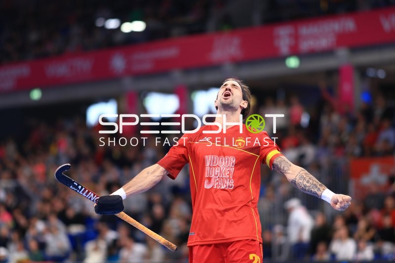 Jubel von Pere AMAT (27; Spanien) in Heidelberg