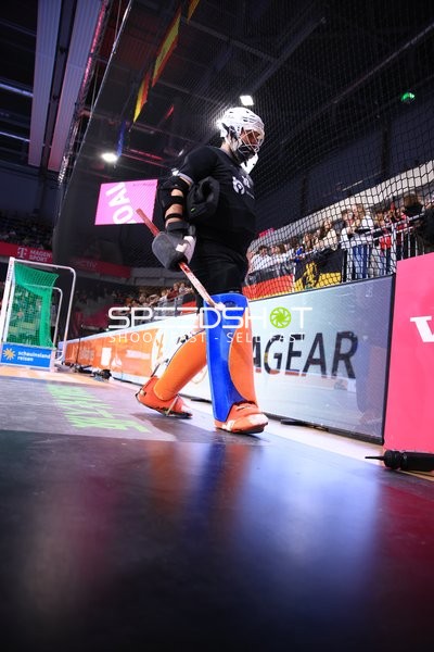 Torwart von Österreich in Aktion