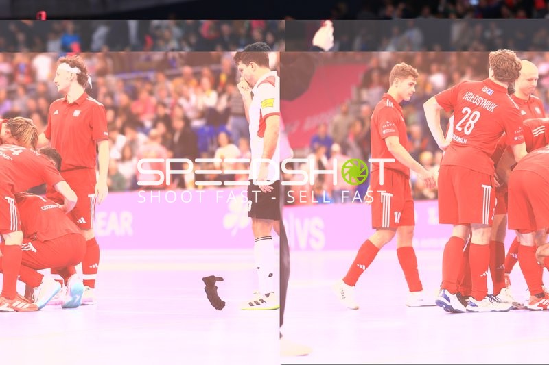 Ballbesitz von Marcin NYCKOWIAK (10; Österreich) gegen Jacek KUROWSKI (9; Polen) und Patryk PAWLAK (17; Polen)