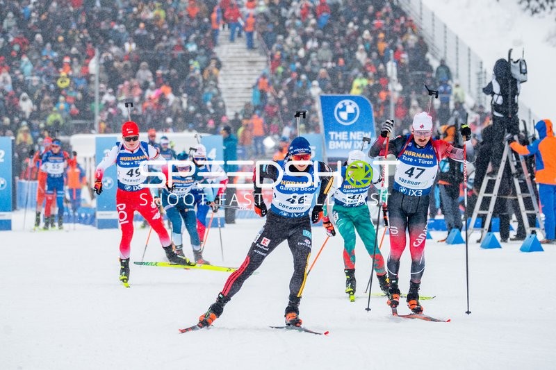 Biathleten in Verfolgung Oberhof