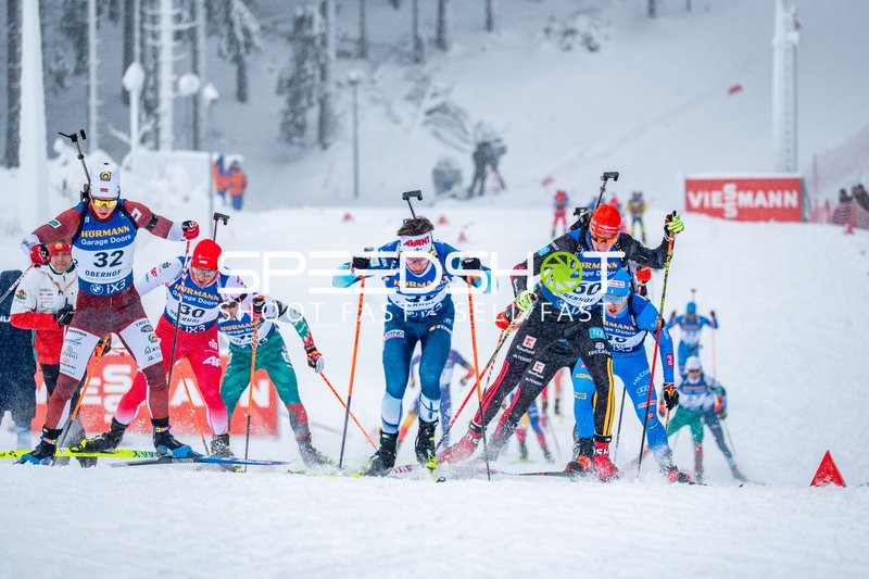 Biathleten in Verfolgung in Oberhof