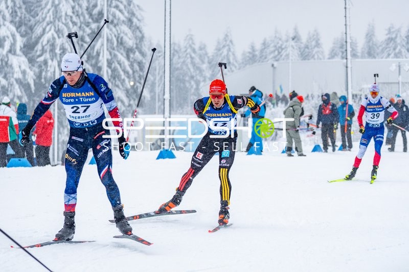 Biathleten in Oberhof in Aktion