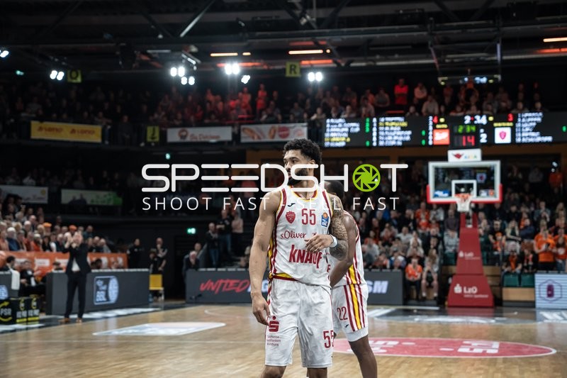 David Muenkat (55; Würzburg Baskets) auf dem Spielfeld