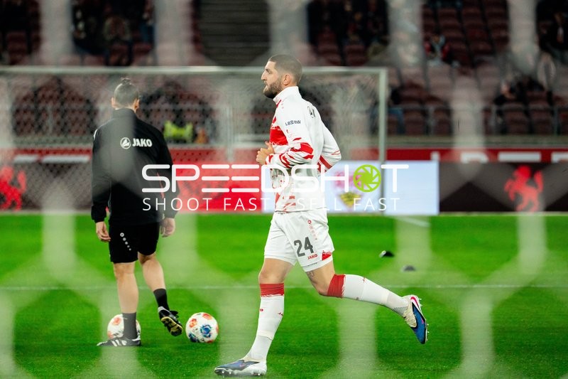 Spieler Jeff Chabot (24; VfB Stuttgart) in Aktion