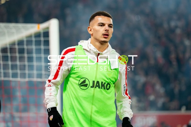 Spieler beim Aufwärmen