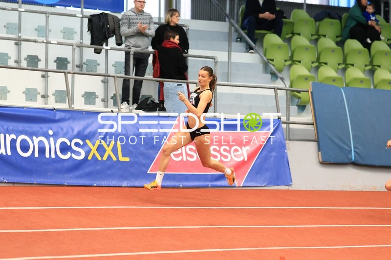 Athletin sprintet im Glaspalast