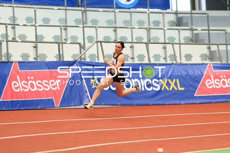 Athletin sprintet im Glaspalast