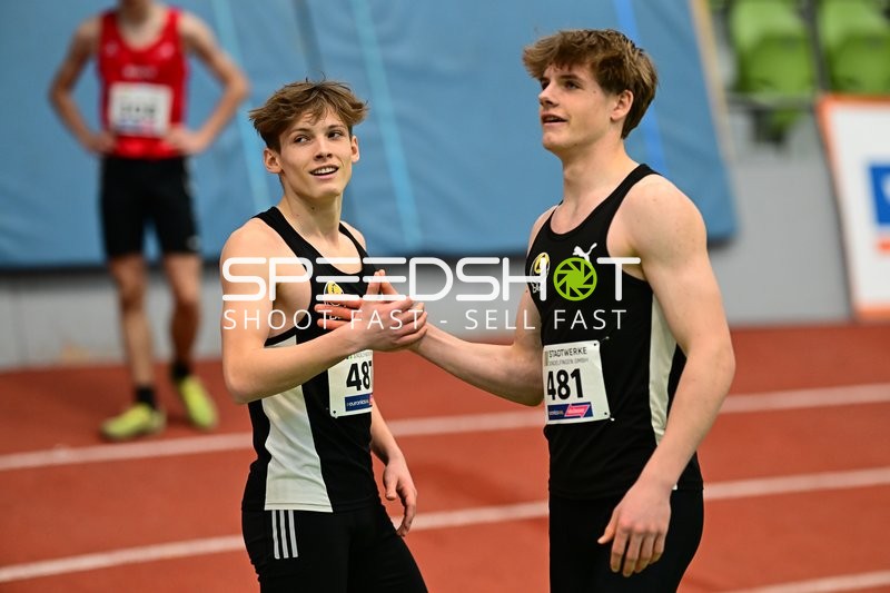 Athleten im Glaspalast Sindelfingen