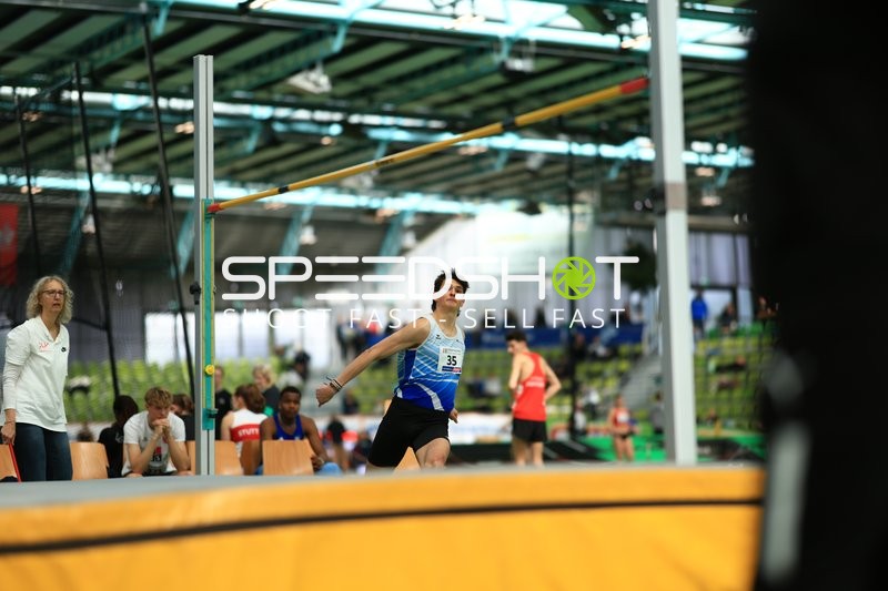 Athlet beim Hochsprung