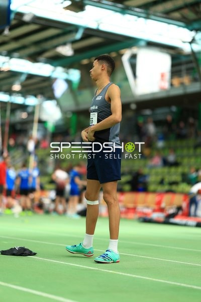 Athlet im Glaspalast Sindelfingen