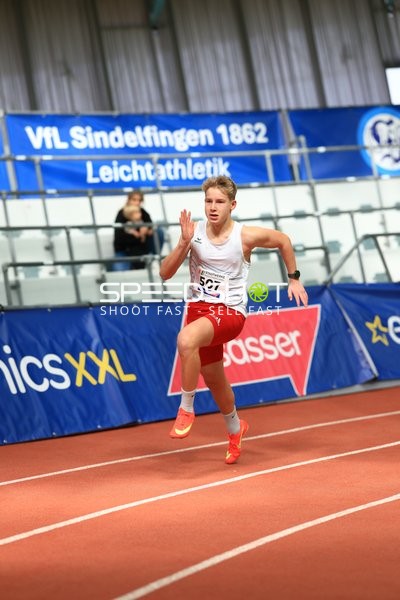 Athlet beim Weitsprung