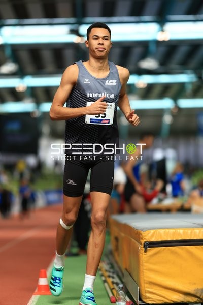 Athlet im Glaspalast Sindelfingen