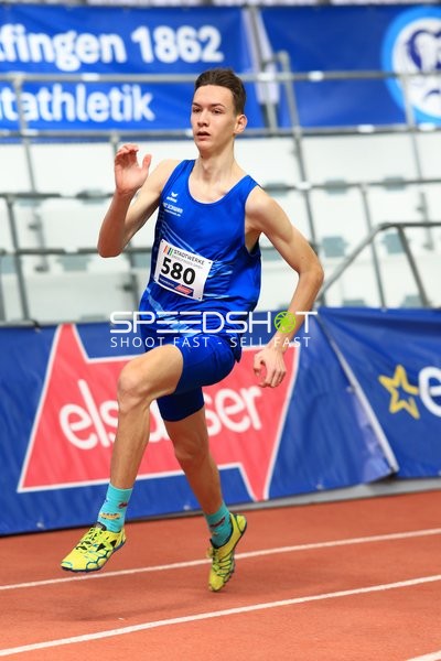 Athlet mit Startnummer 580 in Aktion