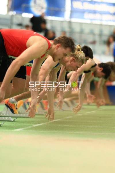 Start beim Hallenlauf im Glaspalast