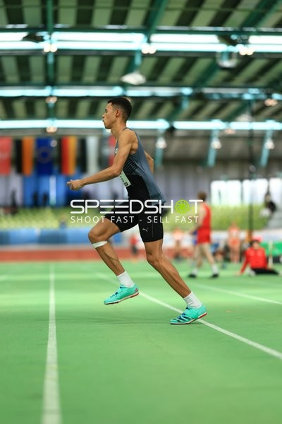 Athlet im Glaspalast Sindelfingen