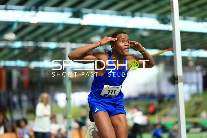 Athlet beim Hochsprung