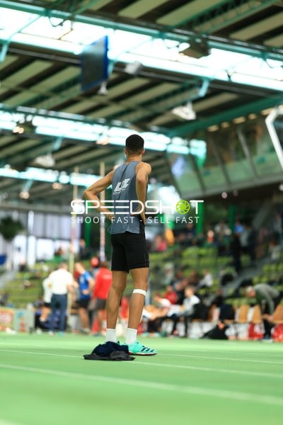 Athlet beim Aufwärmen