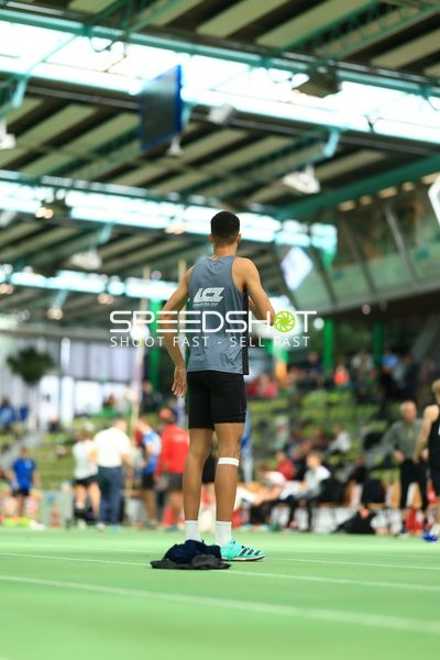 Athlet im Glaspalast Sindelfingen