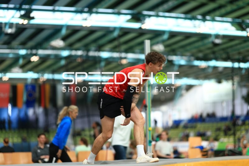 Athlet im Glaspalast Sindelfingen