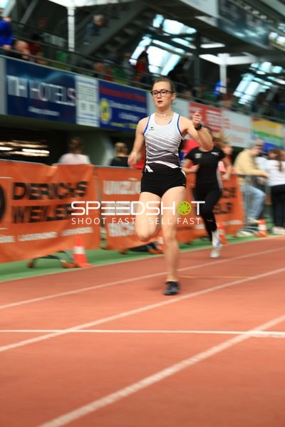 Athletin sprintet im Glaspalast