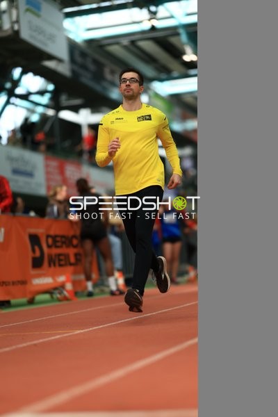 Athlet im Glaspalast Sindelfingen